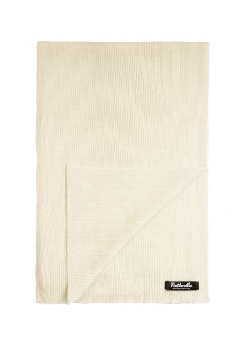 Willow - Cream - Luxury Lightweight Ribbed Merino Wool Scarf