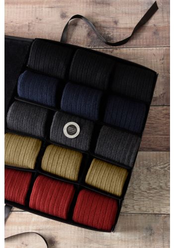 Waddington Custom Colours Men's Socks Gift Box (Large)