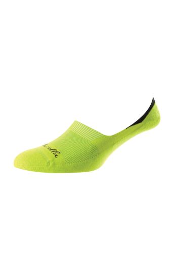 Stride - Sports Luxe Bright Lime Cushion Sole Egyptian Cotton Invisible Men's Socks - Medium