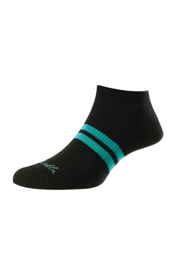 Sprint - Sports Luxe - Egyptian Cotton Men's Trainer Socks with Cushioned Sole-Black-MEDIUM