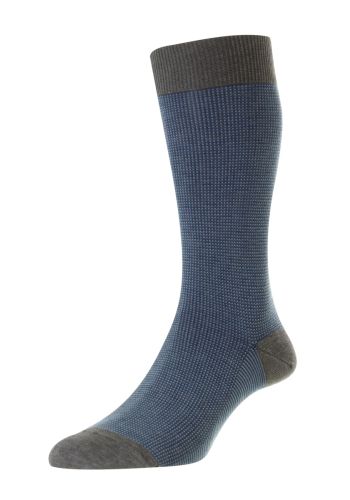 Tewkesbury 3-Colour Birdseye Cotton Lisle Men's Socks 