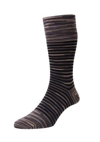 Aurelia - Space Dye Stripe / Organic Cotton Men's Socks