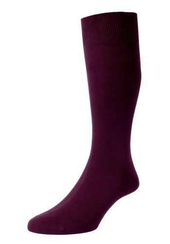 Newton Tencel Cashmere Blend Men's Socks - Burgundy - S