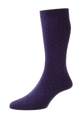 Gadsbury - Motif Pin Dot - Fil d'Ecosse - Cotton Lisle - Men's Socks