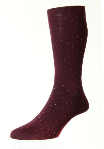 Regent - Two Colour Pindot - Fil d'Ecosse Men's Socks    