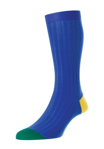 Portobello - Contrast Heel & Toe 8x2 Rib - Fil d'Ecosse / Cotton Lisle 