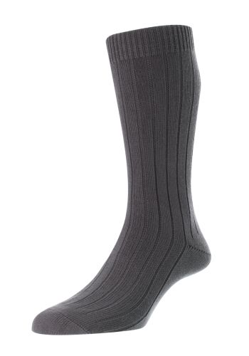 Seaford - Organic Cotton 5x1 Rib Men&#039;s Socks  - Large 