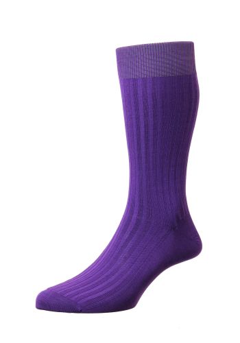 Danvers Cotton Lisle Socks - Crocus - Medium