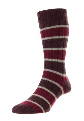 Stalbridge - 6x2 Rib / Cashmere Men's Socks