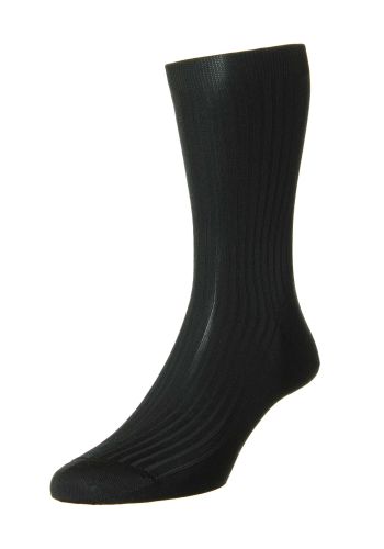 Baffin - 100% Silk 5x3 Rib Tailored Socks