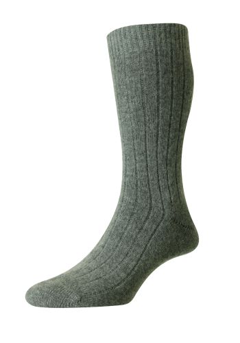Waddington - Cashmere 5x1 Rib - Men's Sock 