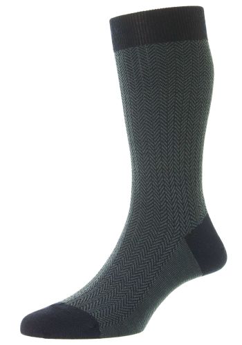 Finsbury - Herringbone Merino Wool Men's Socks