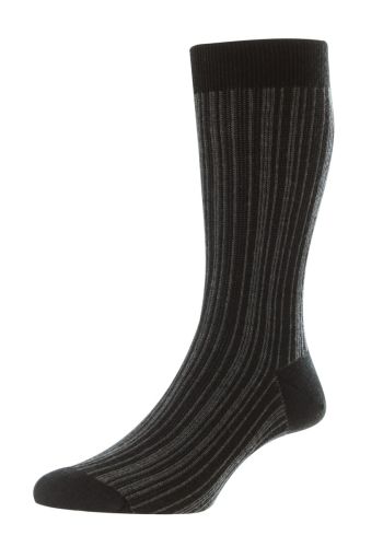 Marsden - Vertical Stripe / Merino Wool Men's Socks