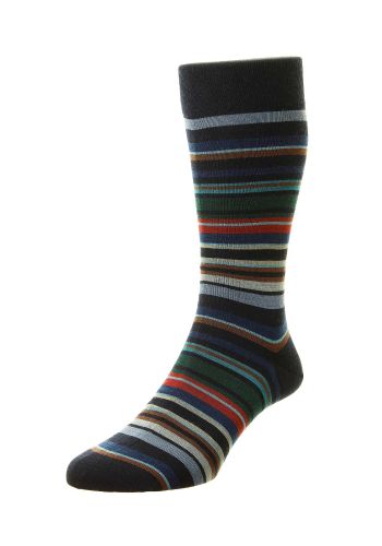 Quakers All Over Multi-Stripe Merino Wool Men's Socks