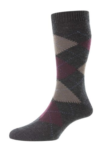 Racton - Argyle - Merino Wool - Men's Socks