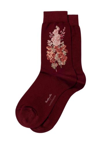 Hollyhocks Egyptian Fil D'Ecosse Socks