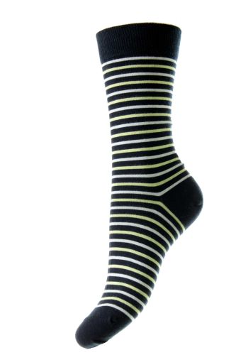 Madeline Stripe Sea Island Cotton Women's Socks
