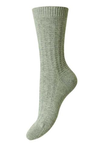 Eyre - Textured Rib - Recycled Cashmere Women's Socks