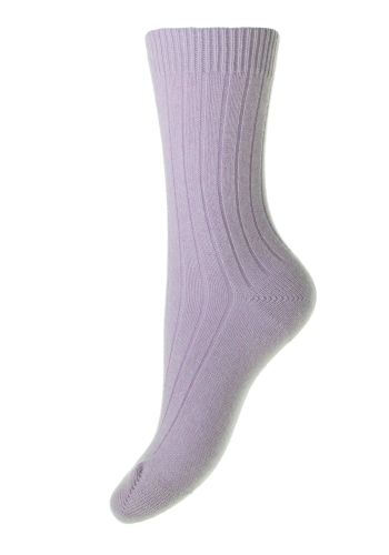 Tabitha - 5x1 Rib Cashmere Women's Socks