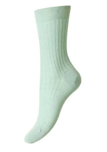Rose - 5x3 Rib Merino Wool Women's Socks 