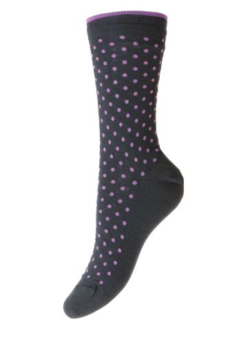 Susie - All Over Spot Merino Wool Women's Socks