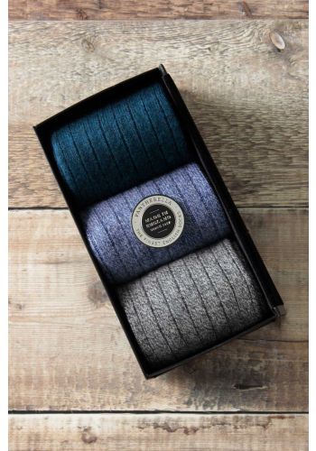 Waddington - Cashmere - 'Choose Your Colours' Gift Box - 3-Pairs - (Size: Small)