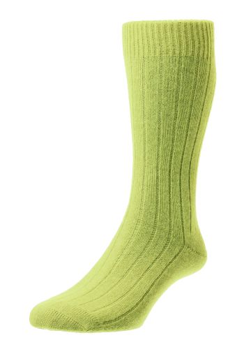 Waddington Cashmere Men's Socks - Apple - Large