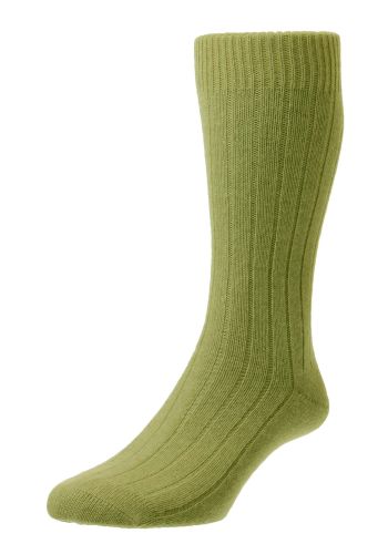Waddington Cashmere Men's Socks - Pampas- Medium
