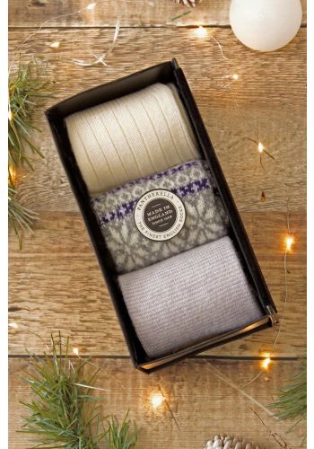 Merino Wool Custom Colours Women's Socks Gift Box