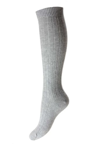 Tabitha Rib Cashmere Long Women's Socks