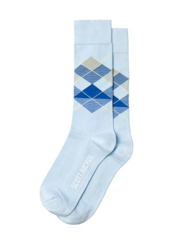 Crawford Organic Cotton Argyle Men's Socks